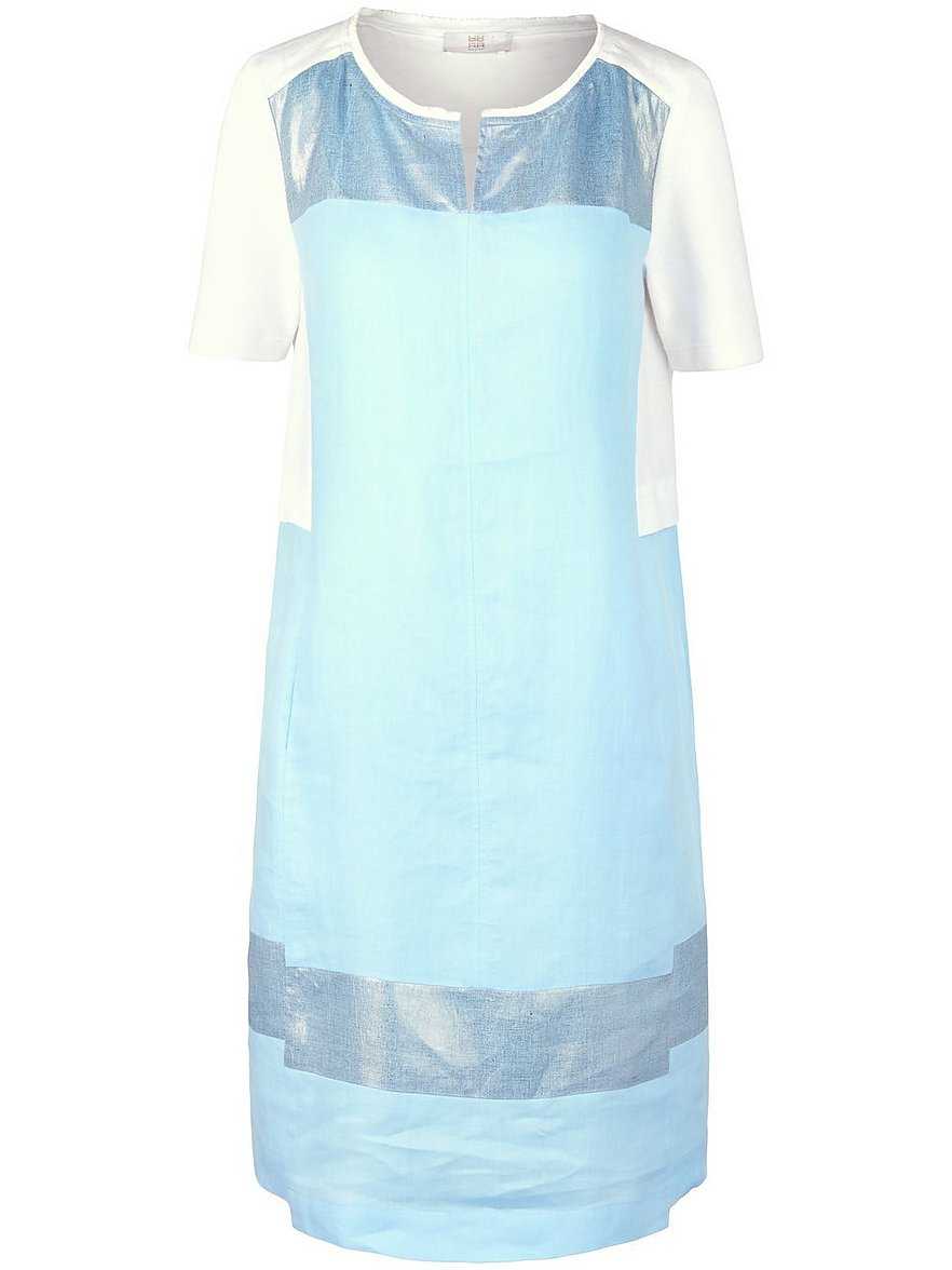 Kleid aus 100% Leinen Riani blau Größe: 44