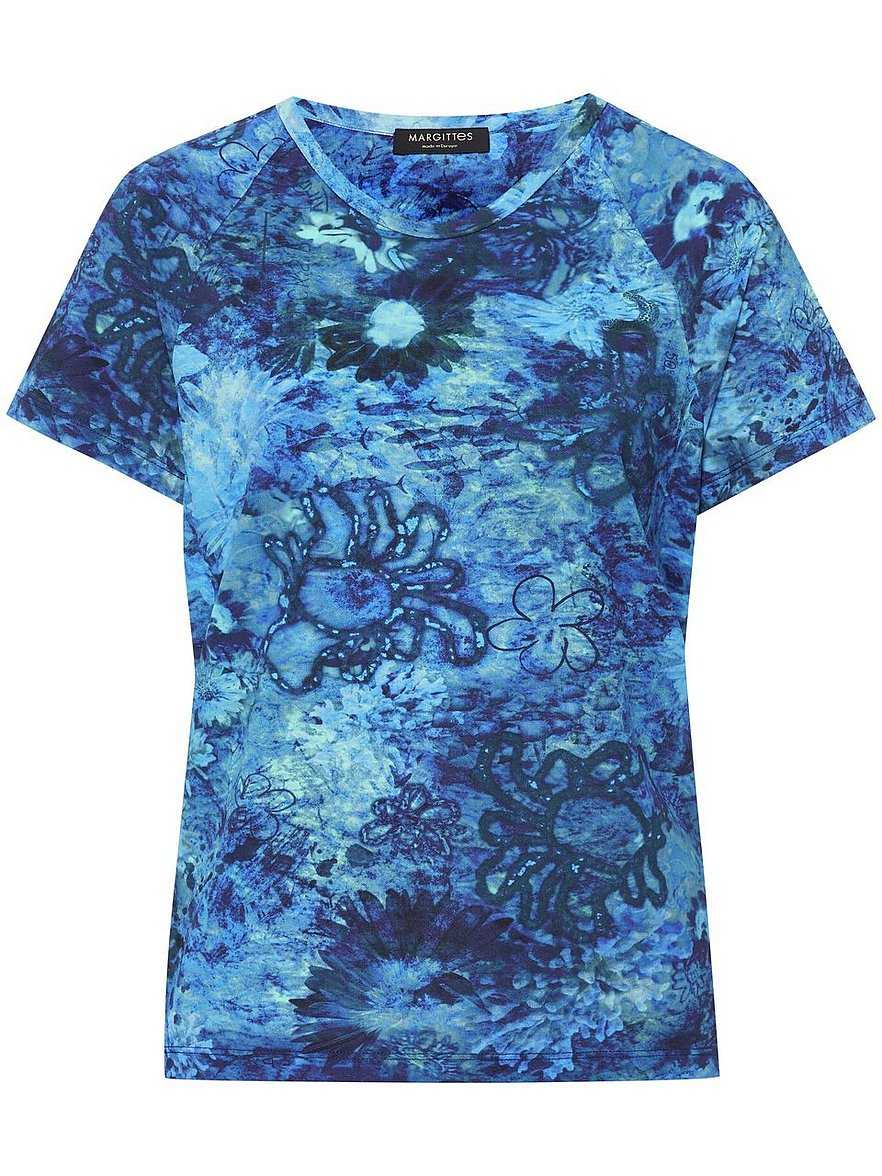 Rundhals-Shirt Margittes blau