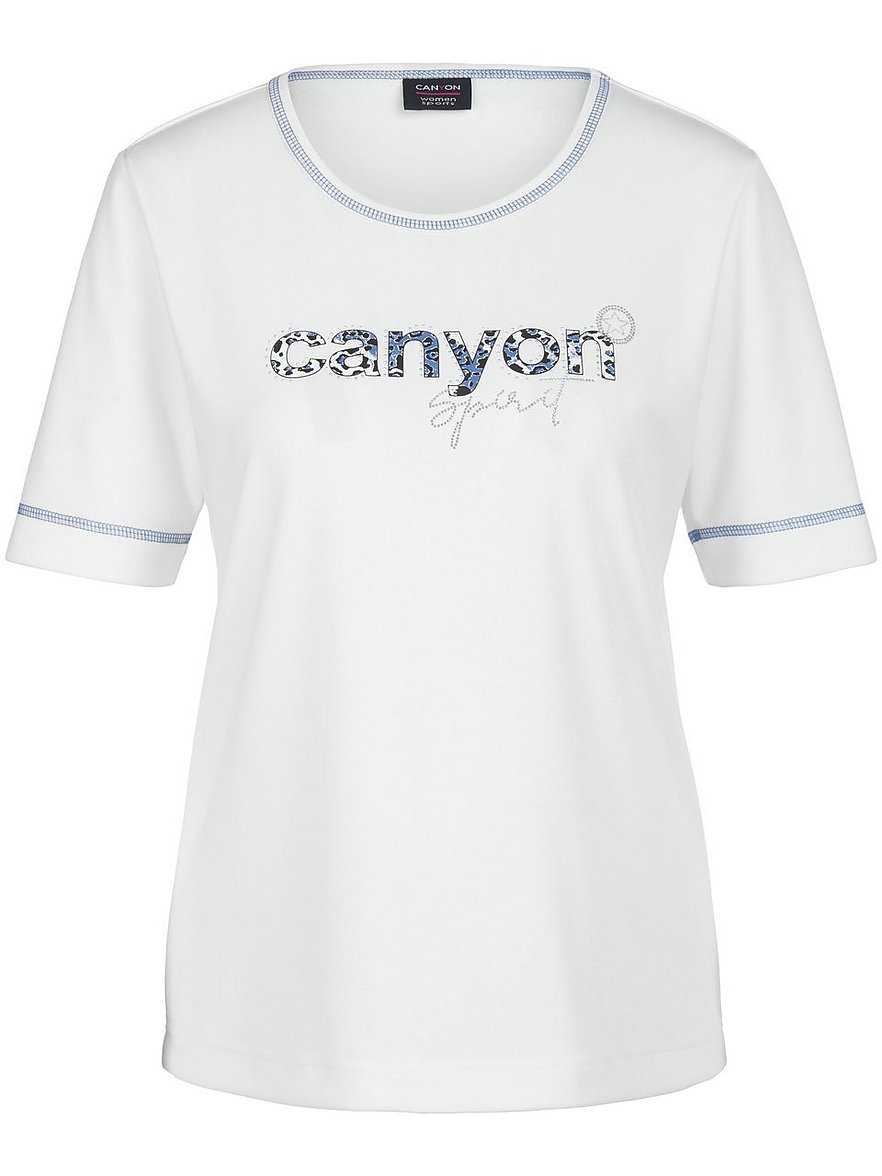 Rundhals-Shirt 1/2-Arm Canyon weiss Größe: 38