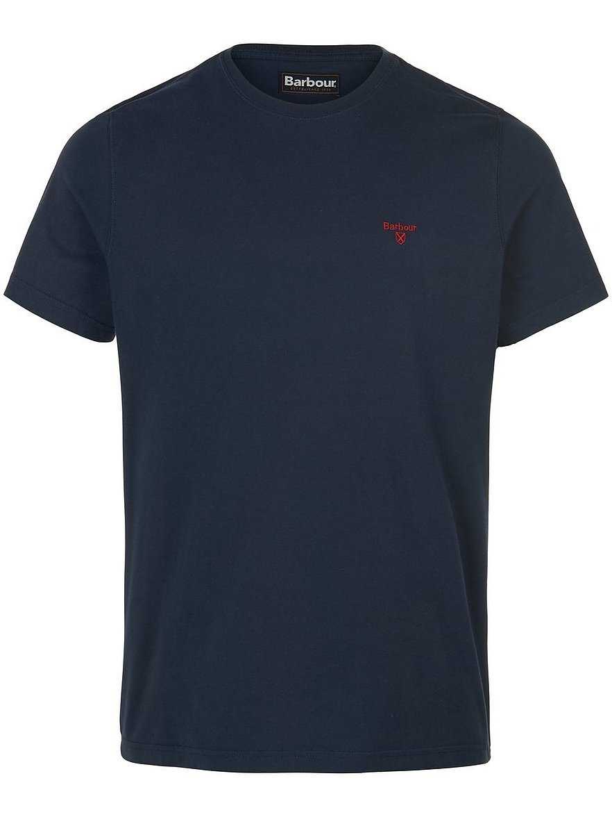 T-Shirt Rundhals-Ausschnitt Barbour blau
