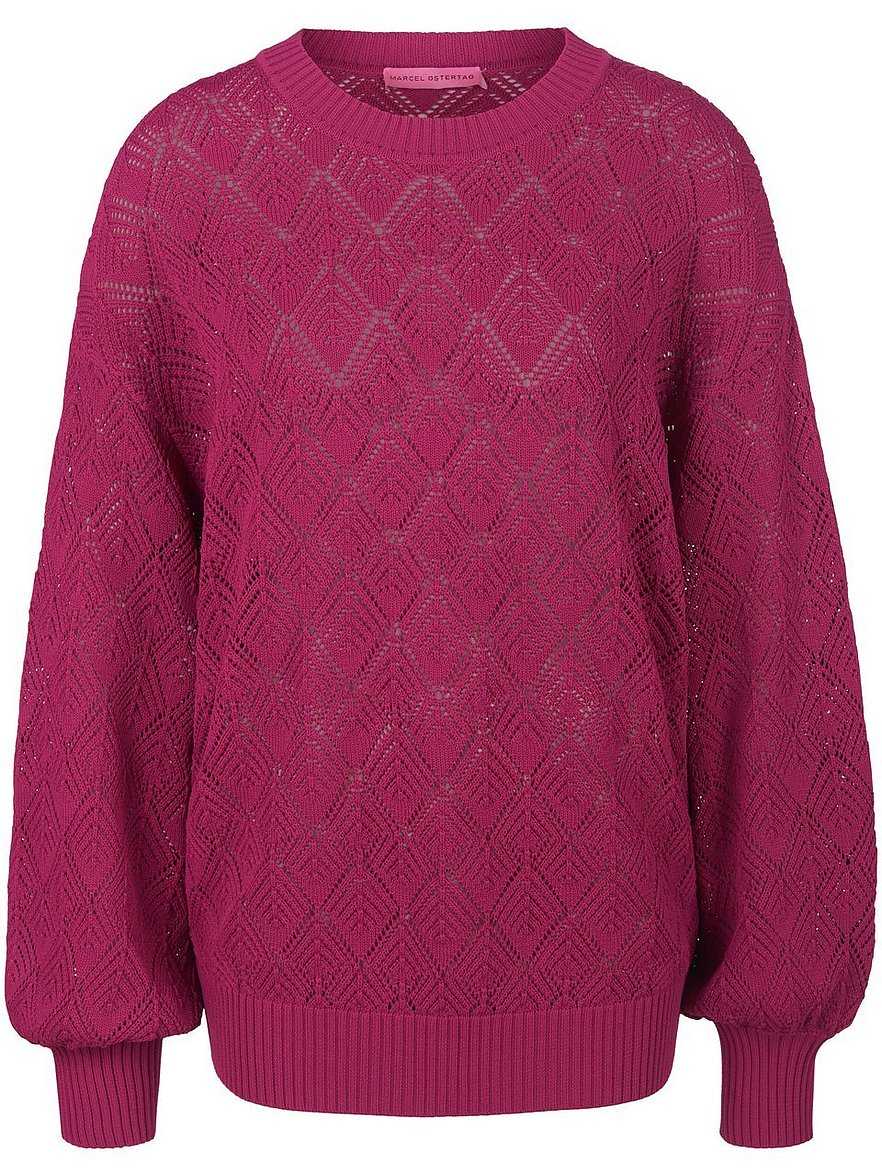 Rundhals-Pullover Marcel Ostertag pink