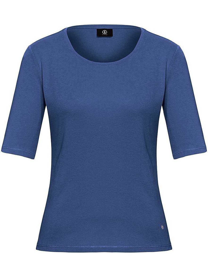 Rundhals-Shirt Modell Velvet Bogner blau