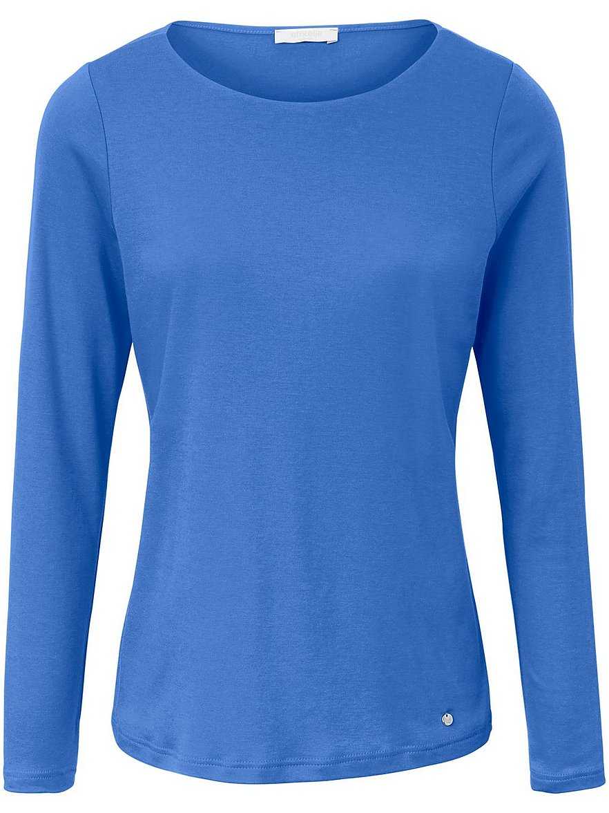 Shirt U-Boot-Ausschnitt Efixelle blau Größe: 40