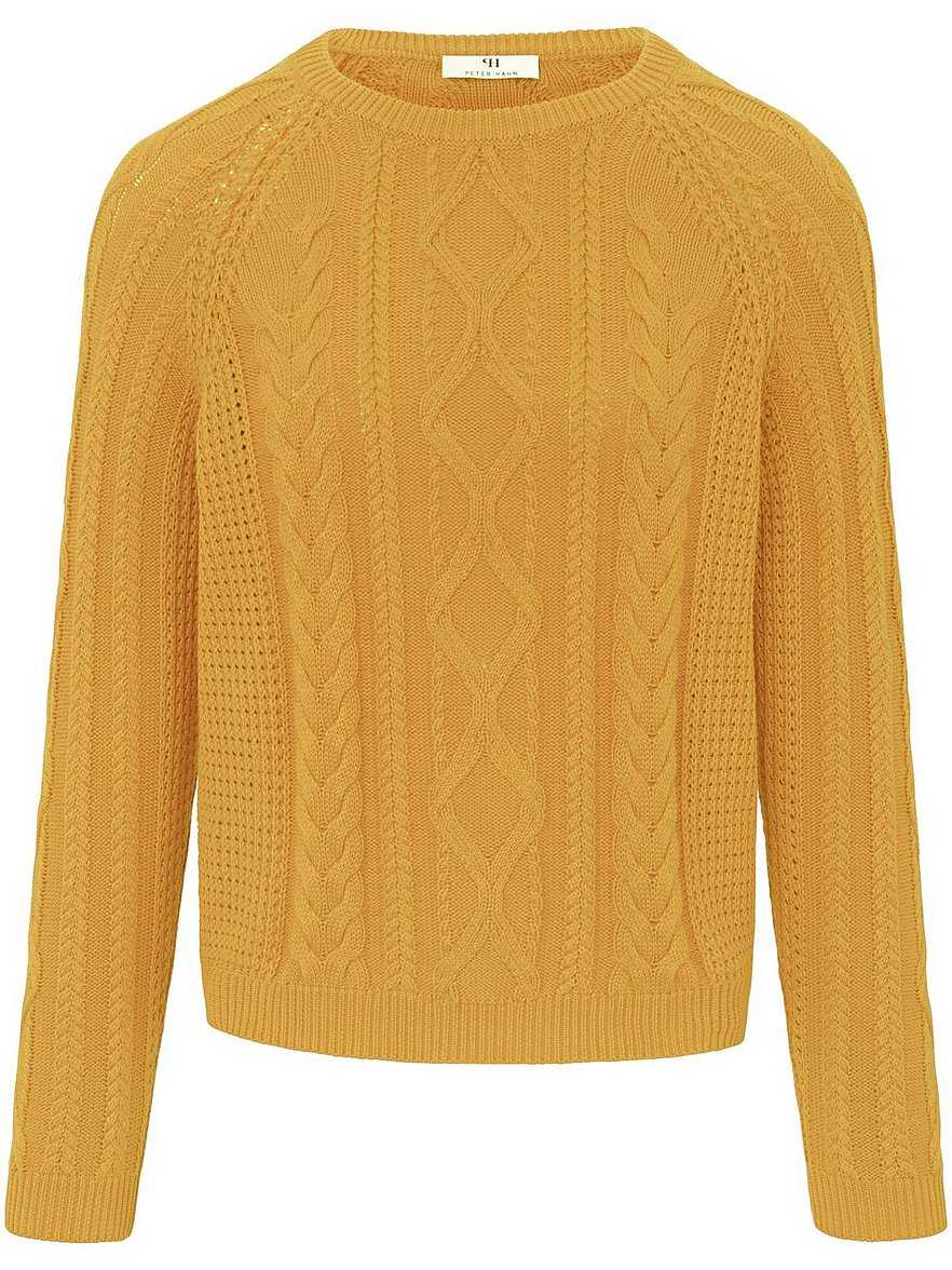 Pullover aus 100% Baumwolle Premium Pima Cotton Peter Hahn gelb Größe: 36