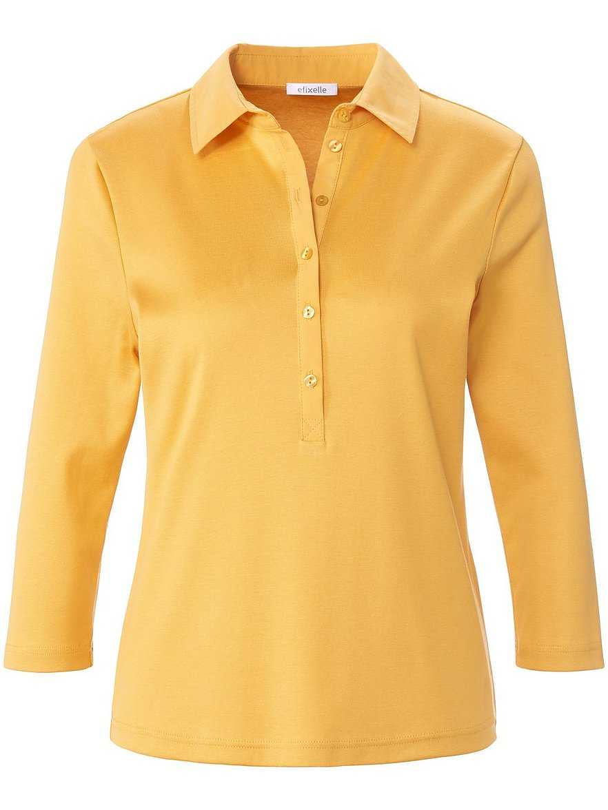 Polo-Shirt 3/4-Arm Efixelle gelb Größe: 42