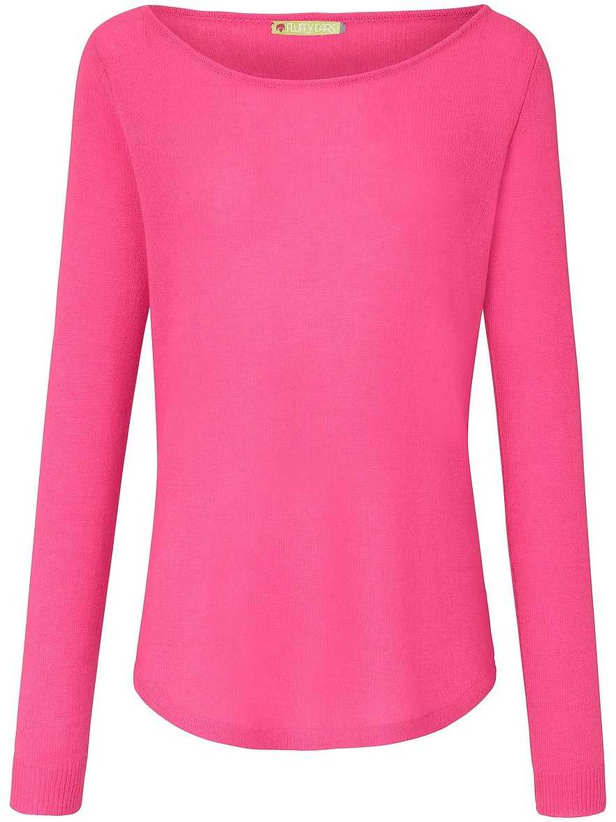 Rundhals-Pullover aus 100% Premium-Kaschmir FLUFFY EARS pink Größe: 40