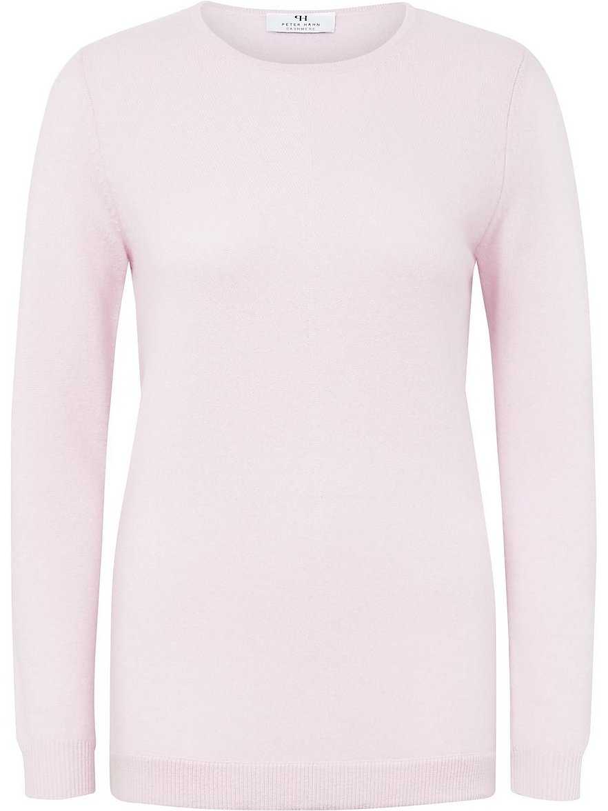 Rundhals-Pullover aus 100% Premium-Kaschmir Peter Hahn Cashmere rosé Größe: 40