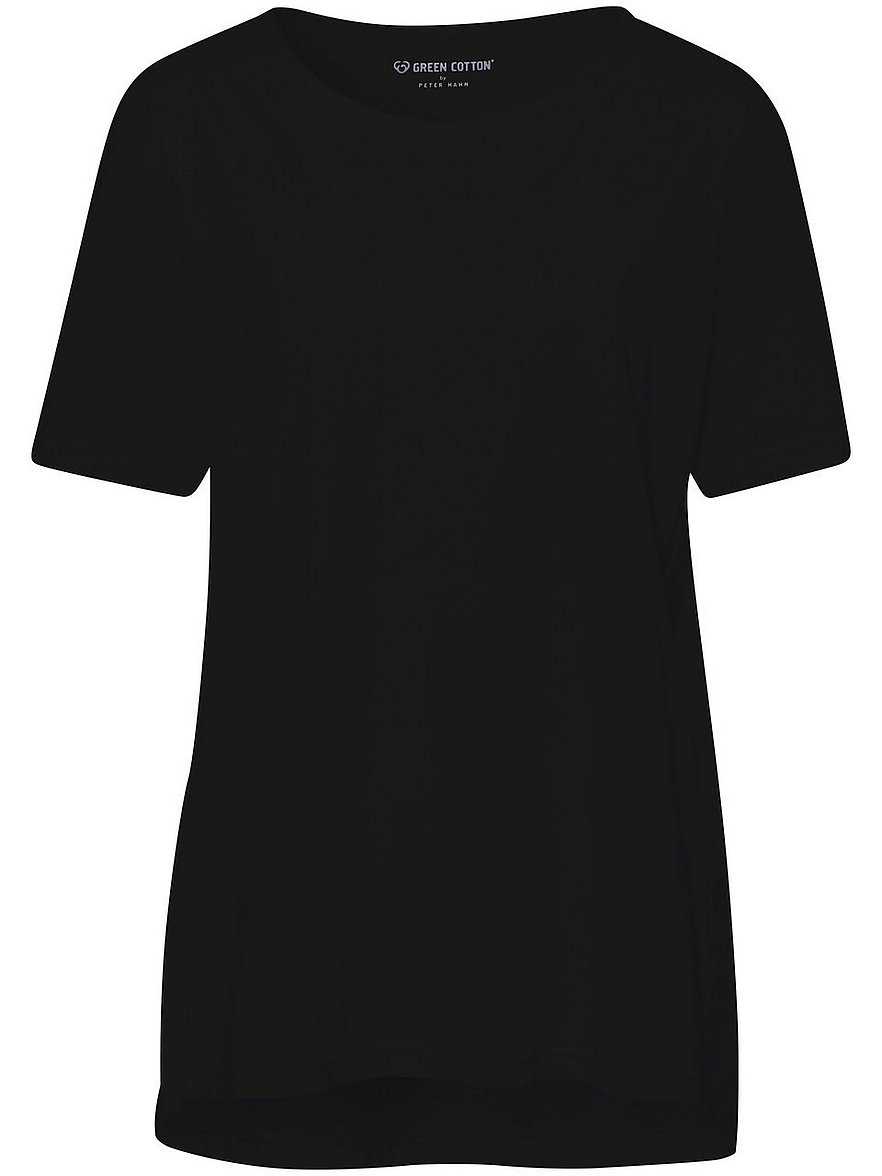 Rundhals-Shirt Benedikte Green Cotton schwarz