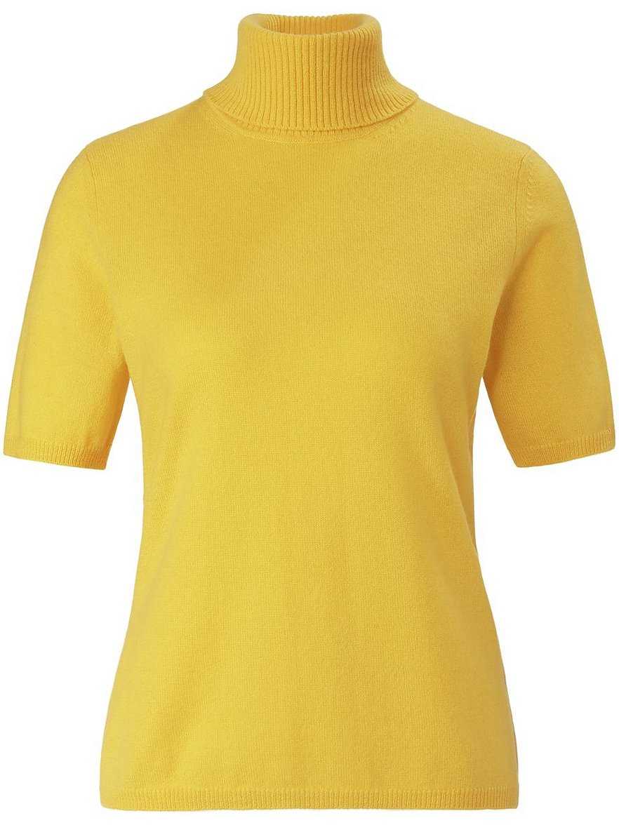 Rollkragen-Pullover aus 100% Premium-Kaschmir Peter Hahn Cashmere gelb Größe: 42